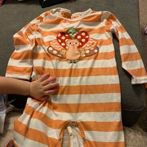 12m Turkey thanksgiving romper
